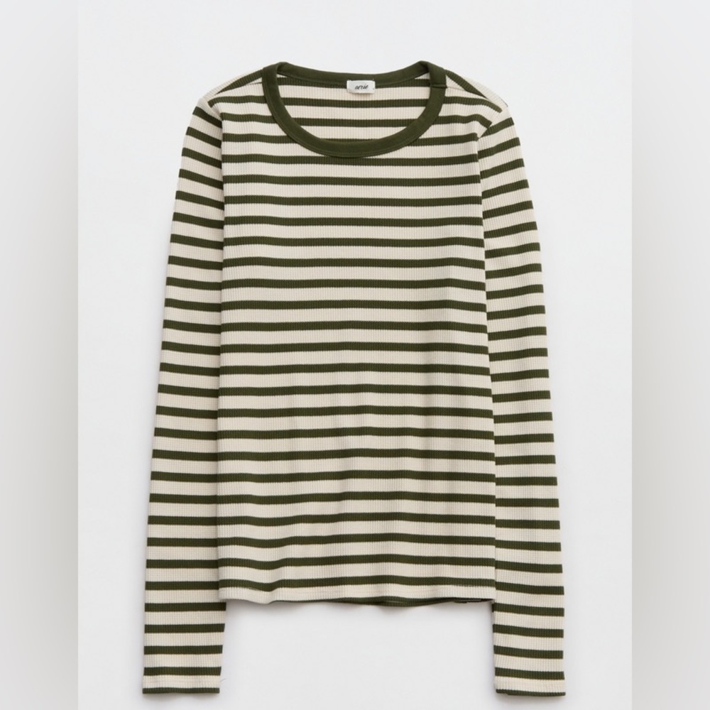 Aerie Long Sleeve Waffle Tee Shirt Size XXS